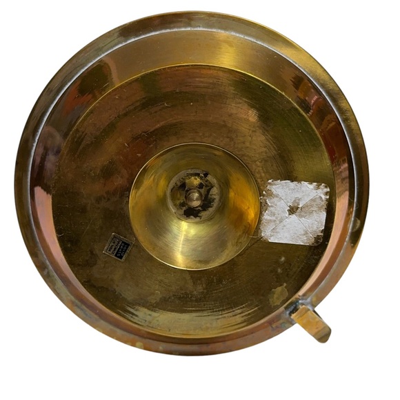 Solid Brass Taper Candle Holder 8" Candlestick Cottagecore Christmas Gift Vtg - Picture 6 of 9